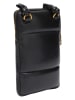 LIEBESKIND BERLIN Leren smartphonetas zwart - (B)11 x (H)18 x (D)1,5 cm