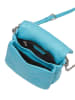LIEBESKIND BERLIN Leren schoudertas lichtblauw - (B)21 x (H)14 x (D)6 cm