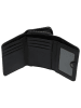 LIEBESKIND BERLIN Leder-Geldbörse "Pablita" in Schwarz - (B)11 x (H)8,5 x (T)2,5 cm