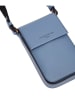 LIEBESKIND BERLIN Leder-Handytasche in Hellblau - (B)10,5 x (H)18 x (T)2,5 cm