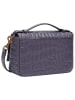 LIEBESKIND BERLIN Leder-Umhängetasche in Lila - (B)22 x (H)14 x (T)7,4 cm