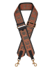 LIEBESKIND BERLIN Schouderriem bruin/oranje - (L)110 cm