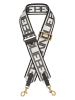 LIEBESKIND BERLIN Schouderriem zwart/wit - (L)110 cm