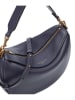 LIEBESKIND BERLIN Leder-Henkeltasche in Dunkelblau - (B)28 x (H)18 x (T)9 cm