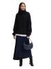 LIEBESKIND BERLIN Leder-Henkeltasche in Dunkelblau - (B)28 x (H)18 x (T)9 cm