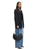 LIEBESKIND BERLIN Leder-Schultertasche in Schwarz - (B)37,5 x (H)24,5 x (T)13 cm