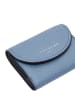 LIEBESKIND BERLIN Leder-Geldbörse "Louisa" in Hellblau - (B)11 x (H)8 x (T)2,5 cm