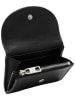 LIEBESKIND BERLIN Leder-Geldbörse "Louisa" in Schwarz - (B)11 x (H)8 x (T)2,5 cm