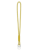 LIEBESKIND BERLIN Skórzany brelok "Lola" w kolorze żółtym - dł. 7 cm