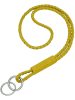 LIEBESKIND BERLIN Leren sleutelhanger "Lola" geel - (L)7 cm
