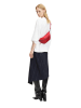 LIEBESKIND BERLIN Leren schoudertas "Tavia" rood - (B)32 x (H)14 x (D)3 cm