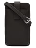 LIEBESKIND BERLIN Leren smartphonetas donkerbruin - (B)10 x (H)18 x (D)2,5 cm