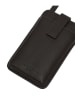 LIEBESKIND BERLIN Leren smartphonetas donkerbruin - (B)10 x (H)18 x (D)2,5 cm