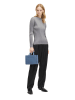 LIEBESKIND BERLIN Leder-Henkeltasche in Hellblau - (B)24 x (H)17,5 x (T)9,5 cm