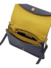 LIEBESKIND BERLIN Leren schoudertas donkerblauw - (B)27,5 x (H)17 x (D)2 cm
