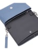 LIEBESKIND BERLIN Leder-Umhängetasche in Hellblau - (B)22 x (H)13,5 x (T)2 cm