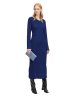 LIEBESKIND BERLIN Leder-Umhängetasche in Hellblau - (B)22 x (H)13,5 x (T)2 cm