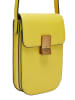 LIEBESKIND BERLIN Leder-Handytasche in Gelb - (B)11 x (H)19 x (T)2 cm