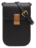 LIEBESKIND BERLIN Leder-Handytasche in Schwarz - (B)11 x (H)19 x (T)2 cm