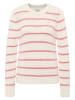 Mustang Pullover in Creme/ Rosa