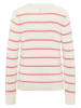 Mustang Pullover in Creme/ Rosa