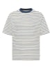Mustang Shirt wit/blauw