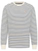 Mustang Longsleeve in Dunkelblau/ Creme