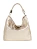 Anna Morellini Leder-Schultertasche "Alessandra" in Gold - (B)38 x (H)36 x (T)14 cm