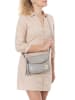 Anna Morellini Leder-Umhängetasche "Alice" in Grau - (B)22 x (H)18 x (T)2 cm