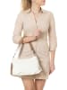 Anna Morellini Leder-Schultertasche "Mia" in Creme - (B)30 x (H)20 x (T)8 cm