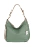 Anna Morellini Leder-Schultertasche "Fiorella" in Mint - (B)30 x (H)27 x (T)9 cm