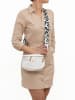 Anna Morellini Leren schoudertas "Domenica" wit - (B)19 x (H)15 x (D)8 cm