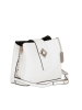 Anna Morellini Leder-Umhängetasche "Elianna" in Weiß - (B)22 x (H)19 x (T)10 cm