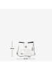 Anna Morellini Leder-Umhängetasche "Elianna" in Weiß - (B)22 x (H)19 x (T)10 cm