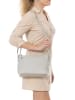 Anna Morellini Leder-Umhängetasche "Orlanda" in Beige - (B)29 x (H)23 x (T)12 cm