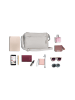 Anna Morellini Leder-Umhängetasche "Orlanda" in Beige - (B)29 x (H)23 x (T)12 cm