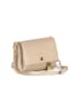 Anna Morellini Leder-Umhängetasche "Matalia" in Beige - (B)22 x (H)17 x (T)9 cm