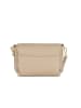 Anna Morellini Leren schoudertas "Matalia" beige - (B)22 x (H)17 x (D)9 cm