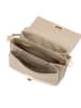 Anna Morellini Leren schoudertas "Matalia" beige - (B)22 x (H)17 x (D)9 cm