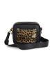 Anna Morellini Leder-Umhängetasche "Aldina" in Schwarz - (B)22 x (H)18 x (T)11 cm
