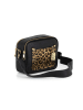 Anna Morellini Leder-Umhängetasche "Aldina" in Schwarz - (B)22 x (H)18 x (T)11 cm