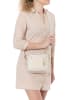 Anna Morellini Leder-Umhängetasche "Ilaria" in Creme - (B)20 x (H)17 x (T)8 cm