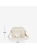 Anna Morellini Leder-Umhängetasche "Ilaria" in Creme - (B)20 x (H)17 x (T)8 cm