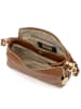 Anna Morellini Leren schoudertas "Scilla" lichtbruin - (B)30 x (H)15 x (D)11 cm