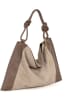 Anna Morellini Skórzany shopper bag "Ferdinanda" w kolorze brązowo-beżowym - 55 x 40 x 13 cm