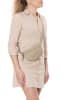 Anna Morellini Leder-Brustbeutel "Agnese" in Beige - (B)23 x (H)15 x (T)1 cm