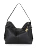 Anna Morellini Leder-Schultertasche "Milina" in Schwarz - (B)37 x (H)28 x (T)14 cm
