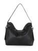 Anna Morellini Leder-Schultertasche "Milina" in Schwarz - (B)37 x (H)28 x (T)14 cm