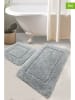 Colourful Cotton 2er-Set: Badvorleger "Wolle" in Hellgrau