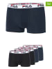 Fila 4er-Set Boxershorts in Dunkelblau/ Schwarz